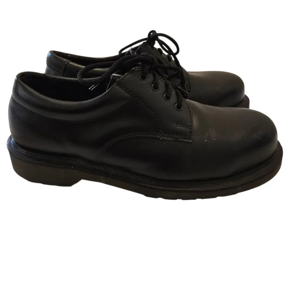 DR MARTENS 2215 Safety‎ Steel Shoe Size 7 Mens Black Distressed